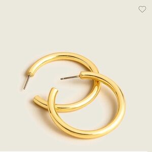 J. crew 2 inch Gold Hoop Earrings NWT